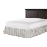 Ruffle Bedskirt in Calais - Chalk