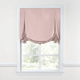 Tulip Roman Shade in Classic Linen - Blush