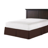 Tailored Bedskirt in Classic Velvet - Chocolate