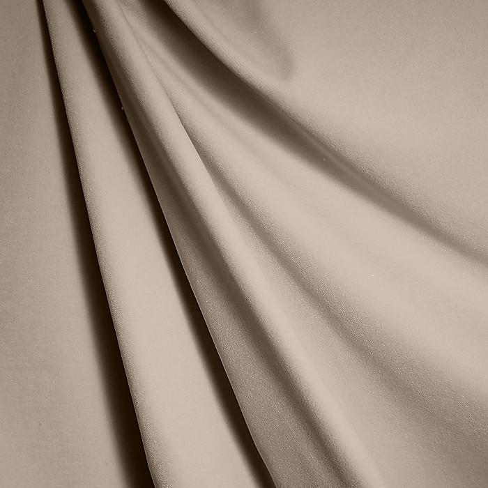 Euro Pleat Drapery in Classic Velvet - Taupe