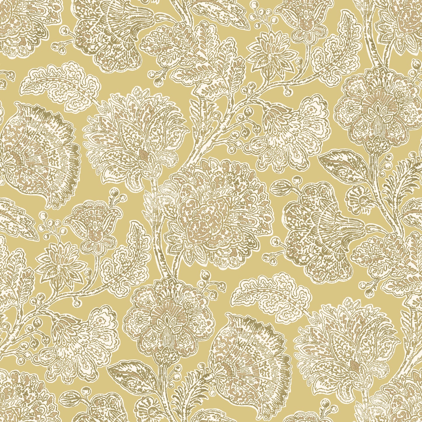 Custom Bench Cushion in English Garden - Honey