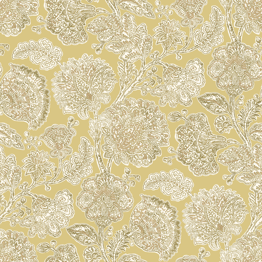 Throw Pillow in English Garden - Honey