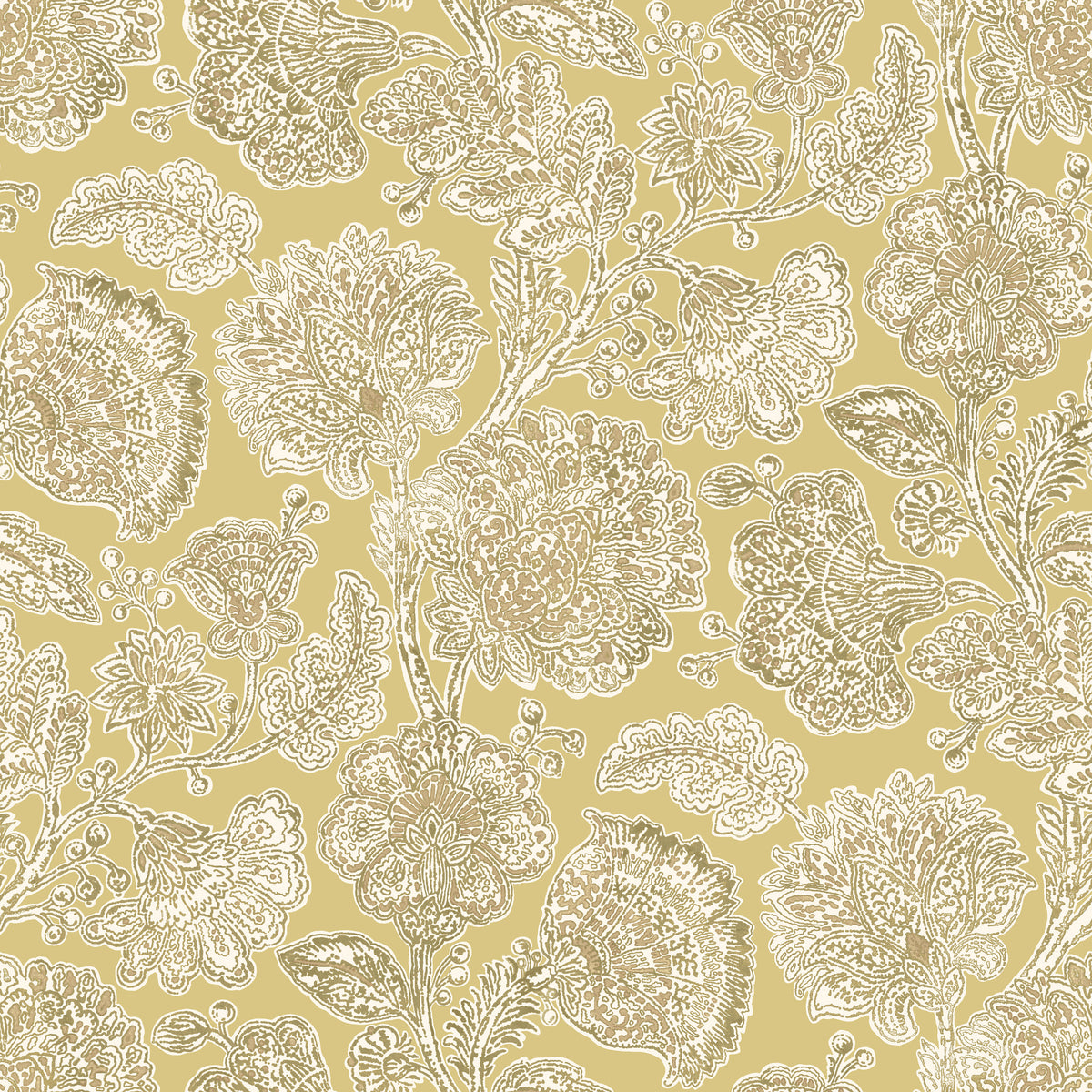 Throw Pillow in English Garden - Honey
