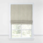 Flat Roman Shade in All Lined Up - Shell