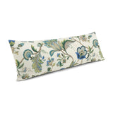 Large Lumbar Pillow in Fleur De Leaf - True Blue