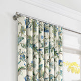 Ripplefold Drapery in Fleur De Leaf - True Blue