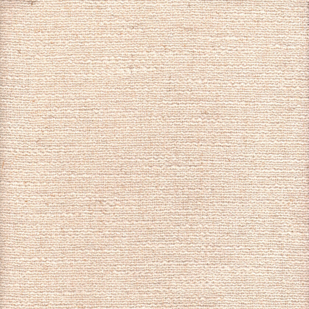 Circular Throw Pillow in Slubby Linen - Cream