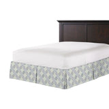 Tailored Bedskirt in Globetrotter - Blueberry