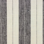 Square Pouf in French Laundry Stripe - Midnights
