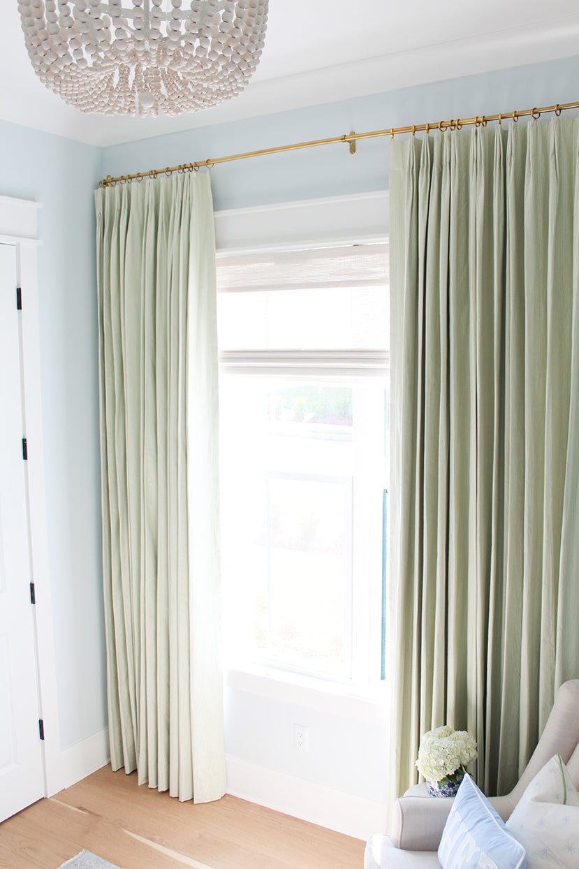 Euro Pleat Drapery in Baldwin - Grass