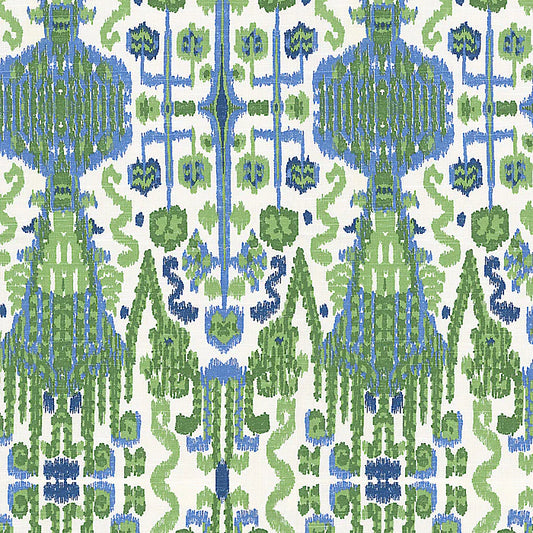 Custom Bench Cushion in Ikat Believe it Kelly