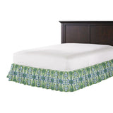 Ruffle Bedskirt in Ikat Believe It - Kelly