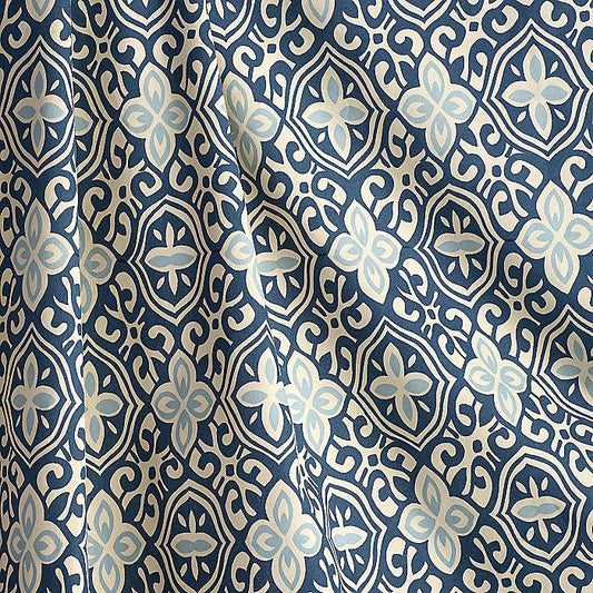Bolster Pillow in Less Is Moorish - Blueberry