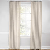 Euro Pleat Drapery in Linen Sheer - Ecru