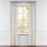 Pinch Pleat Drapery in Linen Sheer - Ivory