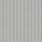 Throw Pillow in Little White Line - Black