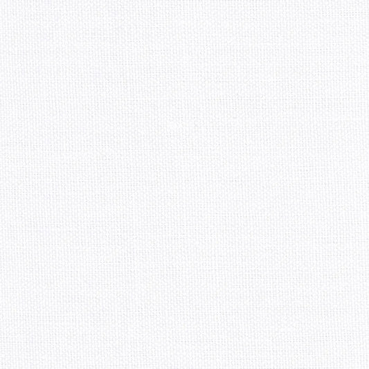 Flat Roman Shade in Lush Linen - Optic White