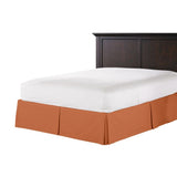 Tailored Bedskirt in Lush Linen - Rust