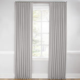 Euro Pleat Drapery in Lush Linen - Smokey Quartz