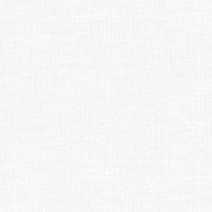 Flat Roman Shade in Lush Linen - White