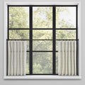 Convertible Pleat Cafe Curtain in Palazzo - Linen