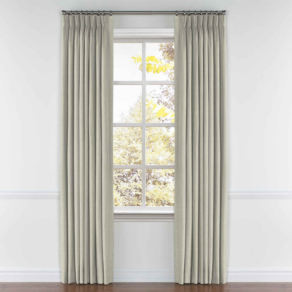 Pinch Pleat Drapery in All Lined Up - Shell
