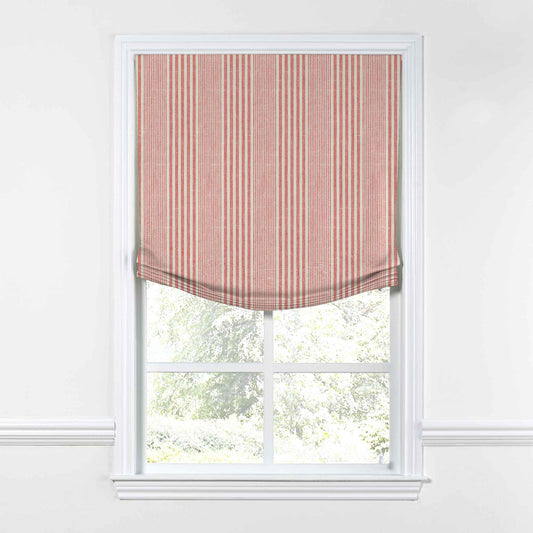 Relaxed Roman Shade in All Lined Up - Sunset