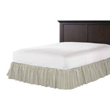 Ruffle Bedskirt in All Lined Up - Shell