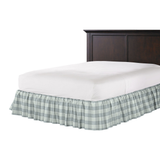 Ruffle Bedskirt in Foxy Plaid - Dusk