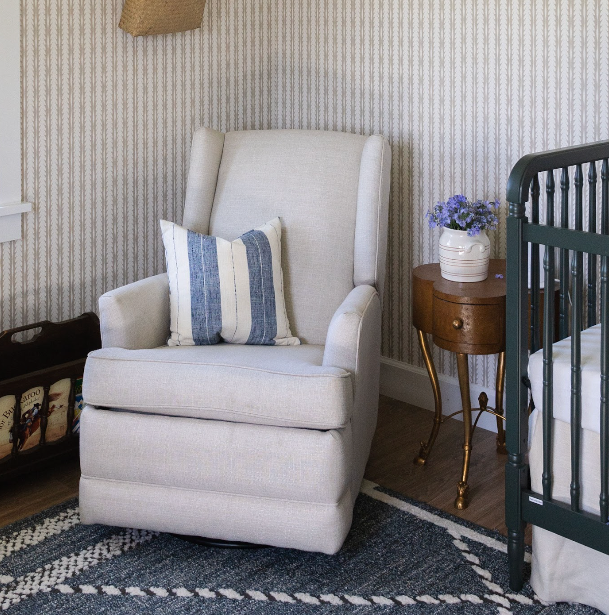 Euro Sham in French Laundry Stripe - Navy