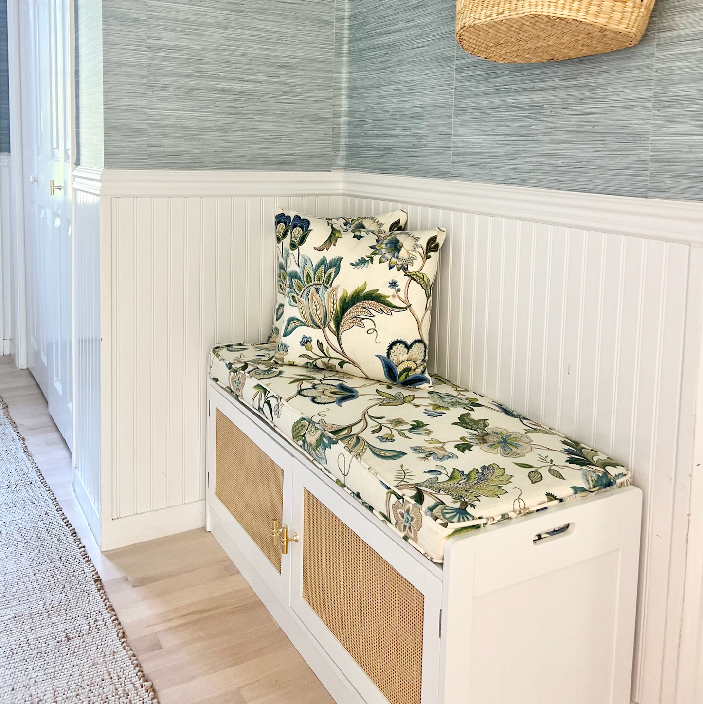 Convertible Drapery in Fleur De Leaf - True Blue