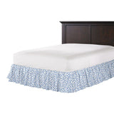 Ruffle Bedskirt in Spot On - Azure