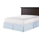 Tailored Bedskirt in Spot On - Azure