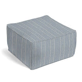 Square Pouf in All Lined Up - Lake