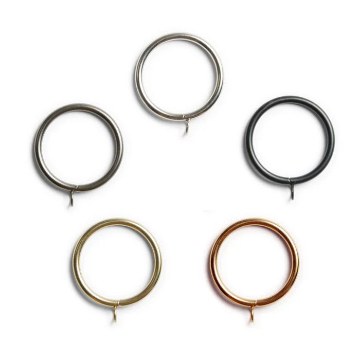 Standard Drapery Rings, Set of 7