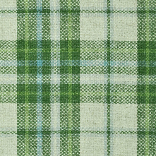 Throw Pillow in Summer Plaid - Green Apple