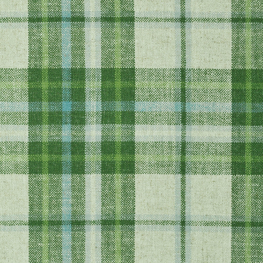 Euro Pleat Drapery in Summer Plaid - Green Apple