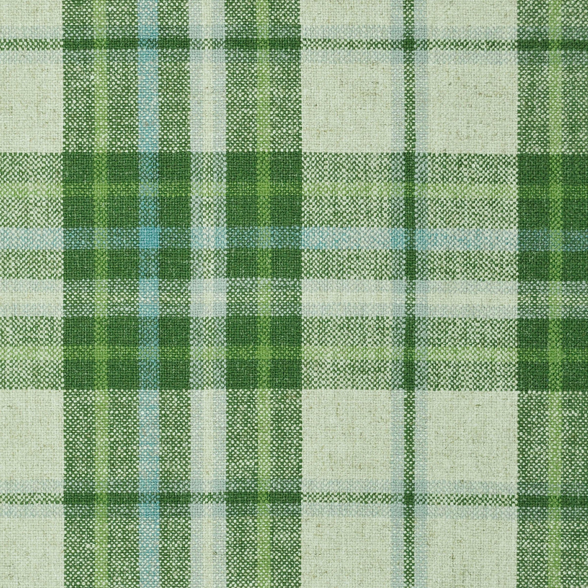 Large Lumbar Pillow in Summer Plaid - Green Apple