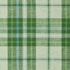 Relaxed Roman Shade in Summer Plaid - Green Apple