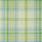 Euro Pleat Drapery in Summer Plaid - Seaglass