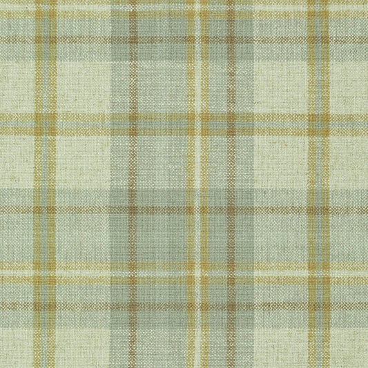 Relaxed Roman Shade in Summer Plaid - Stone