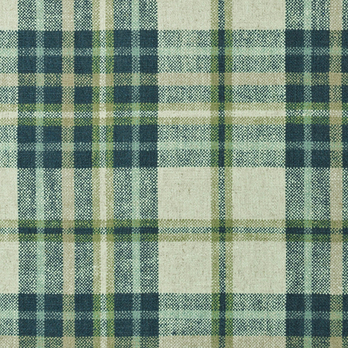 Relaxed Roman Shade in Summer Plaid - Twilight