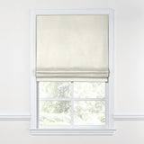 Flat Roman Shade in Sunbrella® Canvas - White