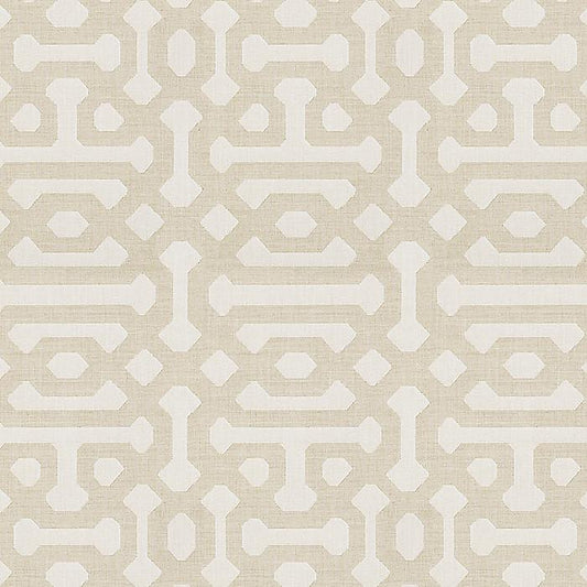 Box Floor Pillow in Sunbrella® Fretwork - Flax