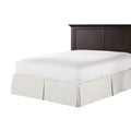 Tailored Bedskirt in Sand Dollar Stripes