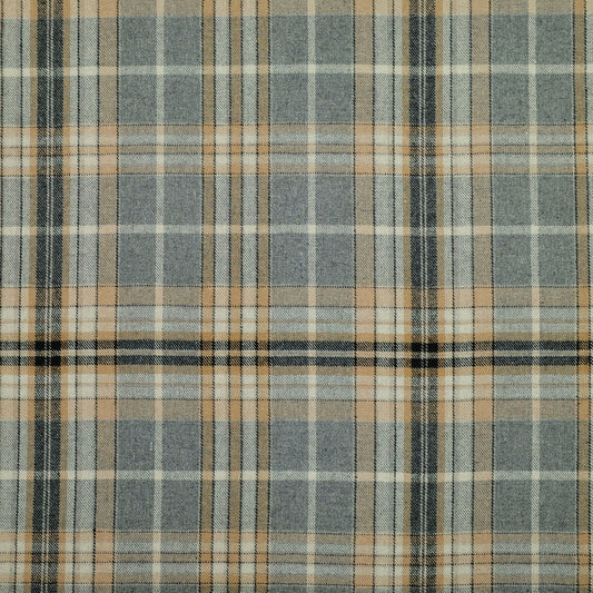 Relaxed Roman Shade in Tartan - Thunder