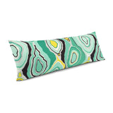 Large Lumbar Pillow in Tobi Fairley La Petit Roche - Jade