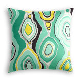 Throw Pillow in Tobi Fairley La Petit Roche - Jade