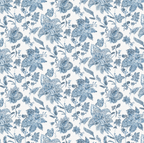 Pillow Sham in Toile - Blue Skies