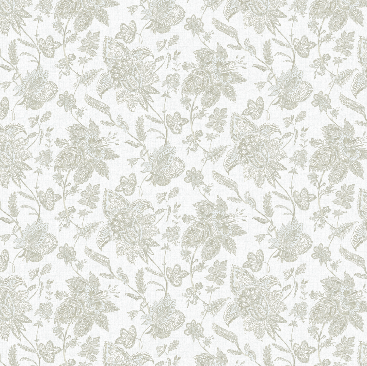 Dual Rod Pocket Curtains in Toile - Rich Cream